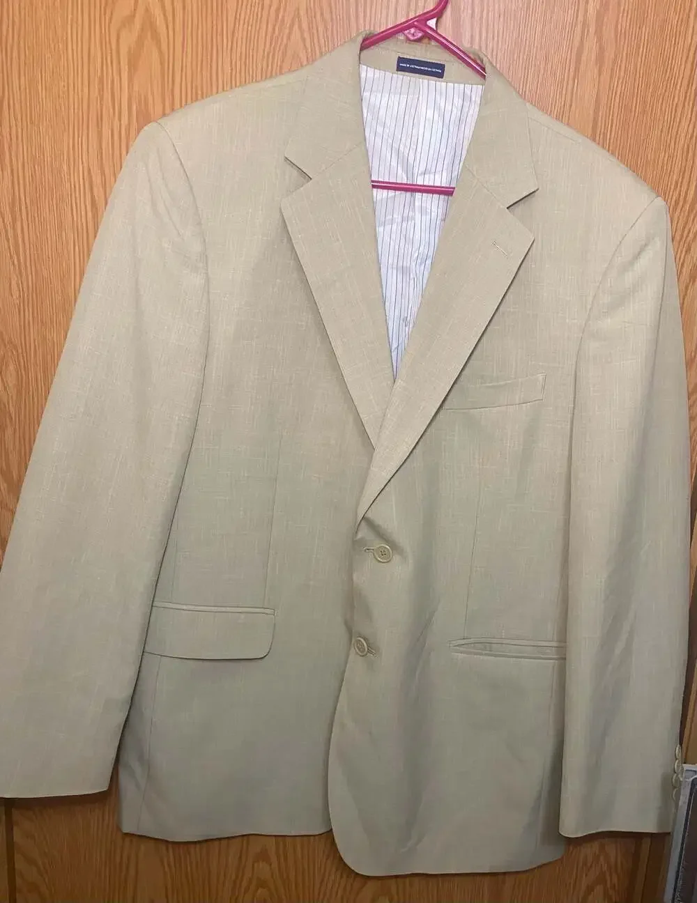 Stafford Essentials Men's Khaki Tan Suit Jacket